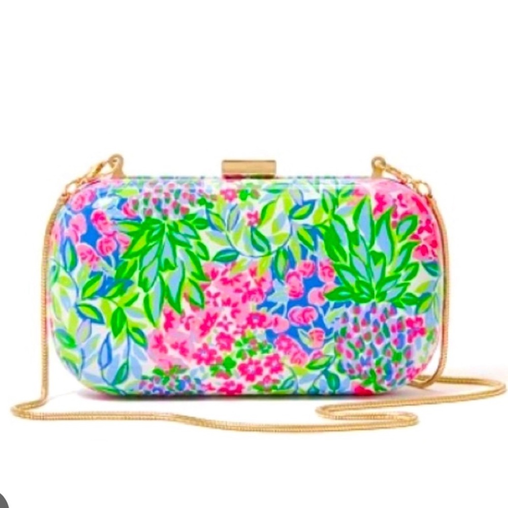 Lilly pulitzer GWP Clutch Crossbody Purse Handbag Colorful